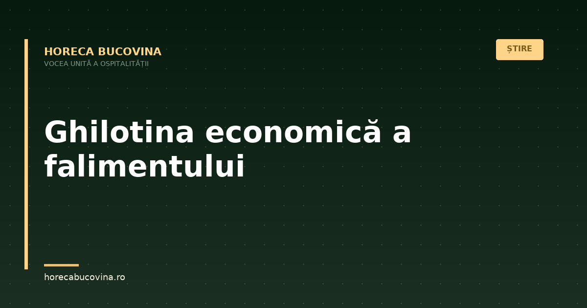 Ghilotina economică a falimentului